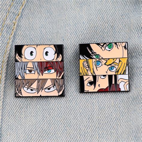 My Hero Academia Badges With Anime Pins Cute Badges On Backpack T