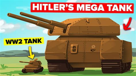 Hitlers 1000 Ton German War Machine Most Insane Mega Tank Ever Invented
