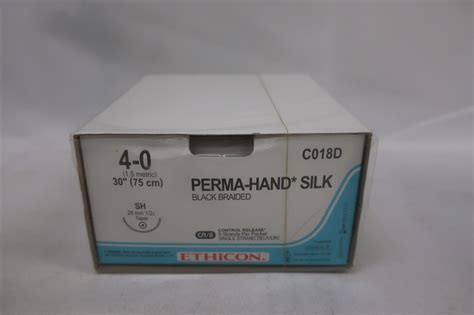 New Ethicon Perma Hand Non Absorbable Braided Silk Suture Size 4 0 30