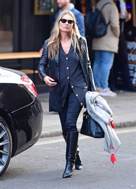 Kate Moss Leaving A Hairdresser In Soho Gotceleb