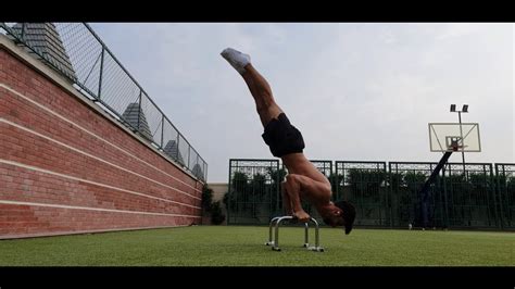 90 degree handstand pushups youtube