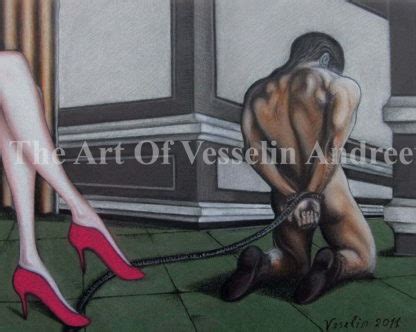 Print Of Male Nude Pastel Drawing The Punishment Man Figure Picture