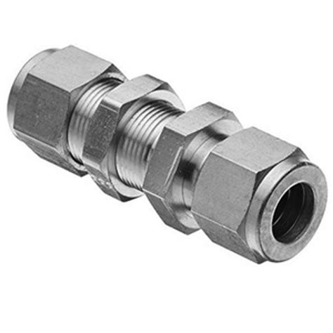 Stainless Steel Tube Fittings Bulkhead Female Connector 14 X 14