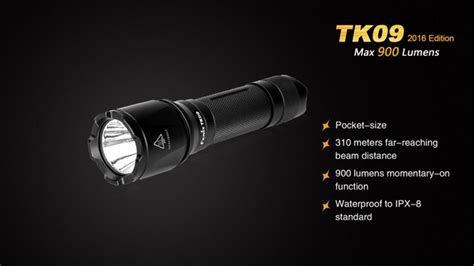 Waterproof Flashlight Tk09 900 Lumen Fenix Trekking Lighting