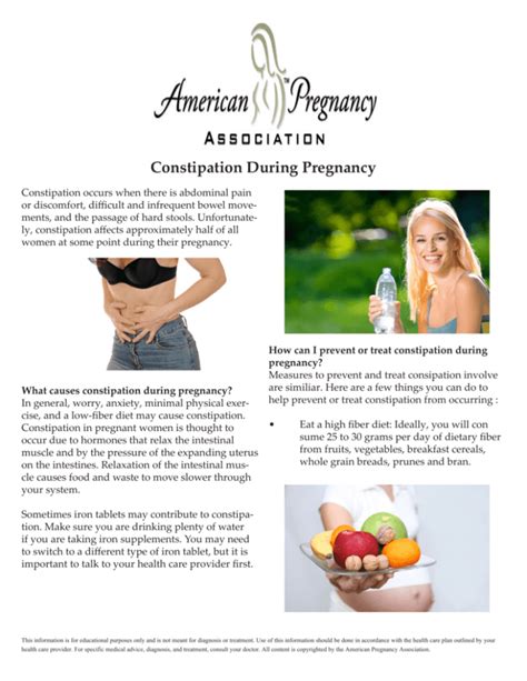 Constipation During Pregnancy American Pregnancy Association