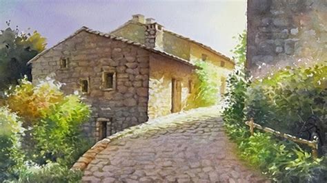 Old town phuket, where traditional portugese architecture meets modern art. Watercolor painting - Old Town of Perouges, France - YouTube