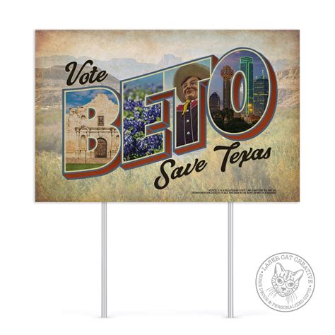Beto Yard Sign Beto For Governor Beto For Texas Beto Etsy