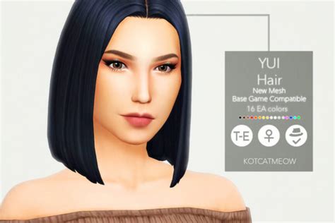 Sims 4 Maxis Match Hair Kyanite Hair Micat Game