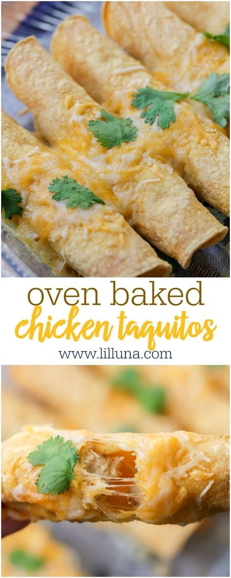 Baked Taquitos Recipe Easy Healthy Lil Luna