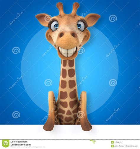Fun Giraffe Stock Illustration Illustration Of Neck 71549170