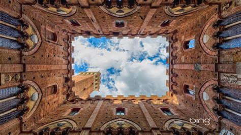 Free Download Palazzo Pubblico In Siena Tuscany Italy Hd Bing Wallpaper Archive 1920x1200 For