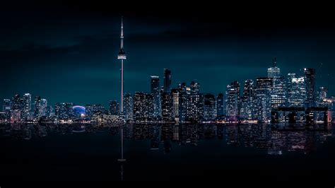 Toronto At Night Photo By Kavi Wallpaper Toronto Canada City