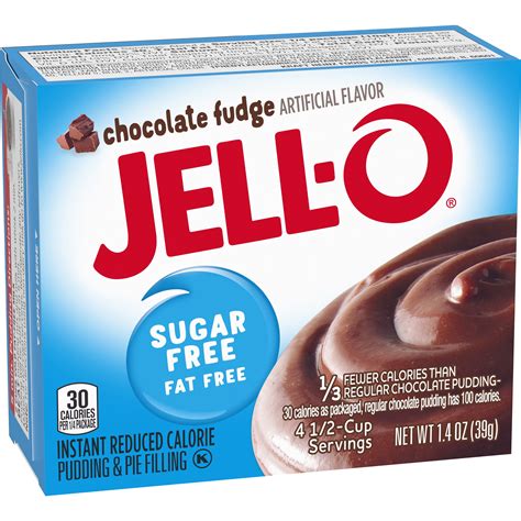 Jell O Sugar Free Chocolate Fudge Instant Pudding Mix Oz Box Walmart Com Walmart Com