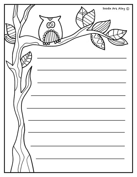 These paper with borders sheets and supplies are ideal for all purposes and are of optimal quality. Writing Paper - Classroom Doodles