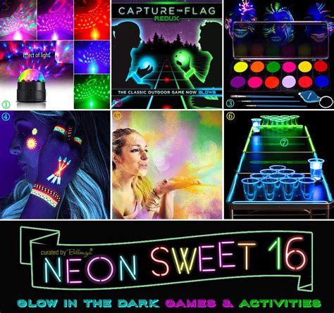 Neon Glow In The Dark Sweet 16 Party Theme Ideas Sweet 16 Party