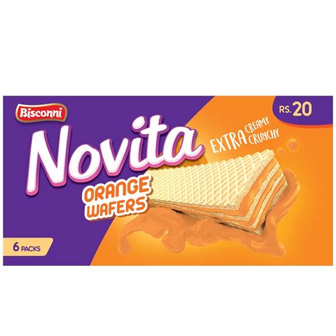 Buy Bisconni Novita Orange Wafers Rs 30 1x10box At Best Price Grocerapp