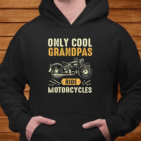 Only Cool Grandpas Ride Motorcycles Shirt Teeuni