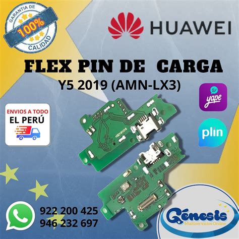 Flex Pin De Carga Huawei Y5 2019 Amn Lx3 Genesis Multiservicios Online