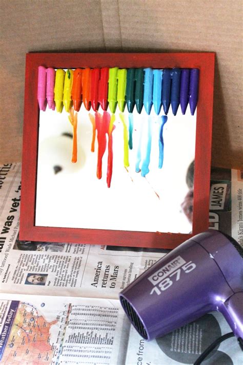 Miss Kopy Kat Melted Crayon Mirror