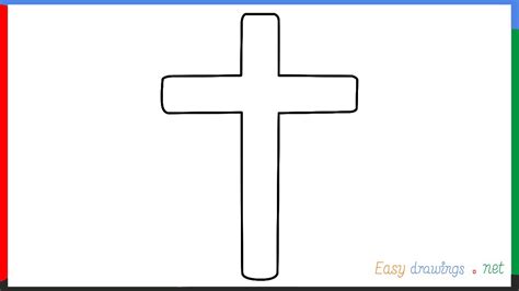 How To Draw A Cross Step By Step For Beginners Youtube