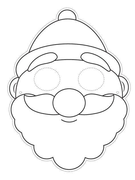 Fill Edit And Print Printable Santa Mask Template Form Online