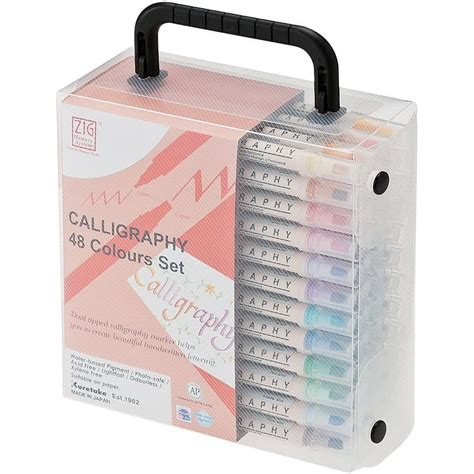 Zig Calligraphy Dual Tip Markers 48pkg Markers From Graff City Ltd Uk