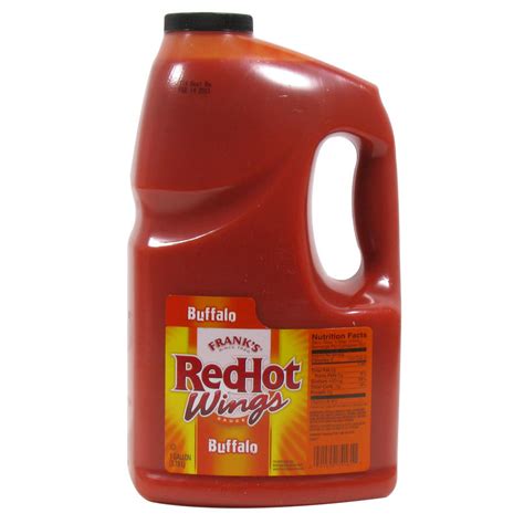 Hot wings refer specifically to the buffalo wild wings hot sauce. 1 Gallon Frank's Red Hot Wings Buffalo Wing Sauce