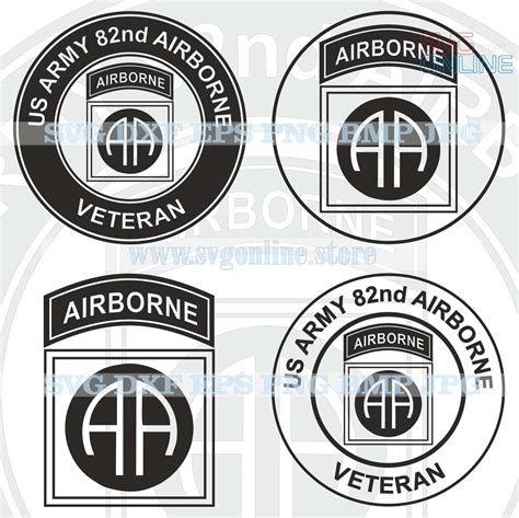 82nd Airborne Svg Vector Cricut Etsy