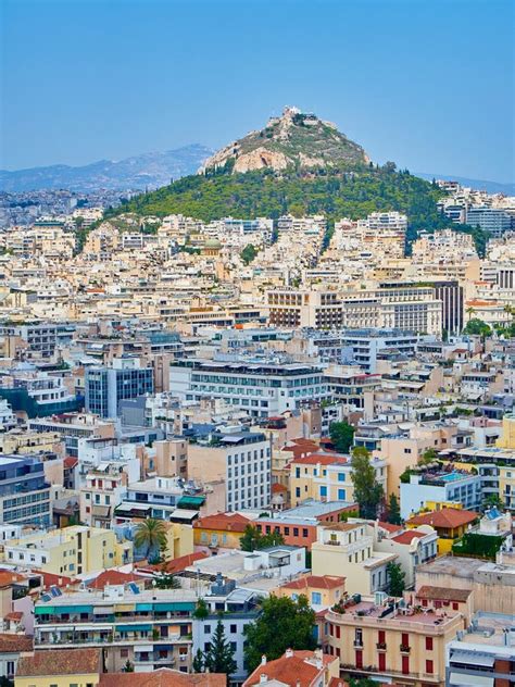 City Of Athens View From The Acropolis Viewpoint Attica Greece
