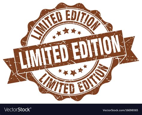 Limited Edition Stamp Sign Seal Royalty Free Vector Image