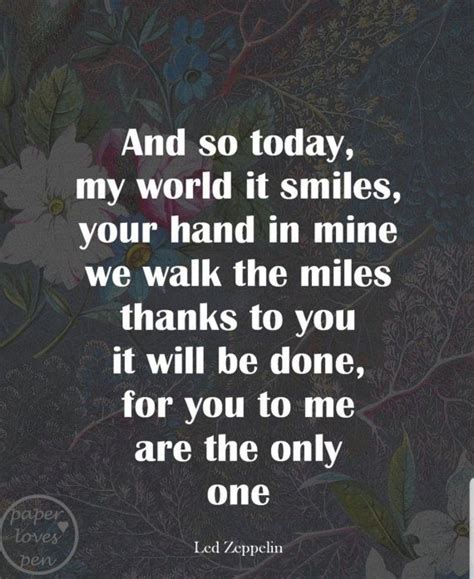 Thank You In 2020 Led Zeppelin Lyrics Song Quotes Zeppelin