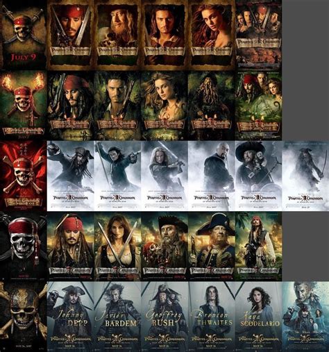 Movie Covers In Pirates Of The Caribbean Pirates Caribbean