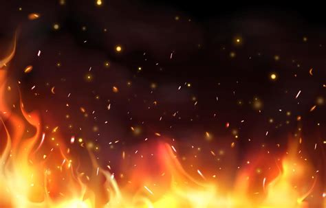 Realistic Fire Flare Effect Background 22444918 Vector Art At Vecteezy