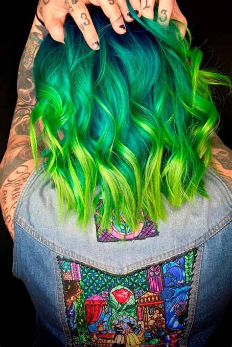 27 Best Green Ombre Hair Ideas Ombre Hair Dark