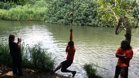 Indiana Jones Rope Swing Kauai Youtube