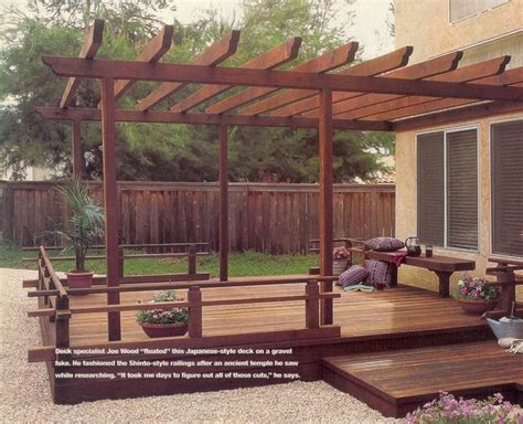 Japanese Style Deck And Pergola Outdoor And Garden Pinterest