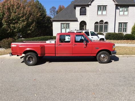 1994 Ford F350 Xlt Crew Cab Dually 73 Turbo Diesel Low Miles Classic