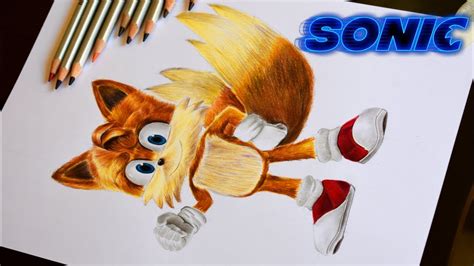 Como Dibujar A Tails De Sonic La Pelicula 2020 Drawing Tails From