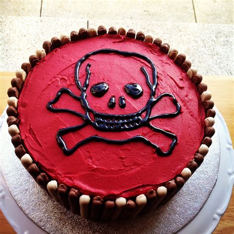Happy Birthday Skull Birthday Cake Tattoo Cake With Sugar Skull And