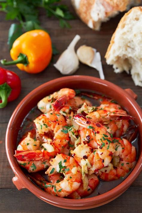 Gambas Al Ajillo Garlic Shrimp Recipe Seafood Recipes Garlic