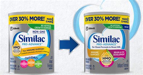 Limited Time Offer: Similac Pro-Advance Non-GMO Infant Formula with ...