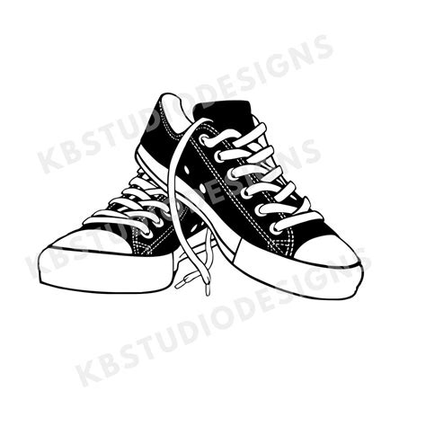Converse Shoes Svg Png  Chucks Svg Svg For Cricut Clipart For
