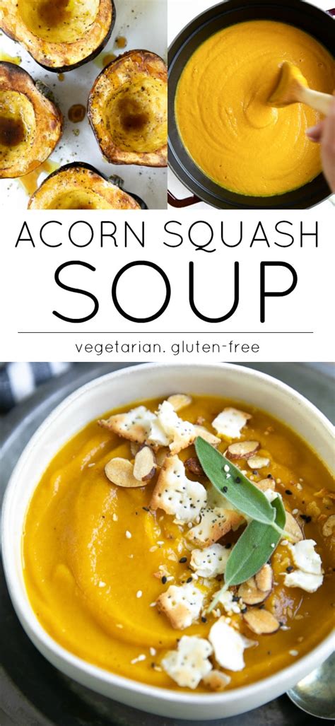Like most winter squashes, it shares similar flavors with it's brethren the pumpkin, yet it seems to marry even better than most with the earthy flavors of mushrooms. Easy Acorn Squash Soup | Recipe | Acorn squash soup recipe ...