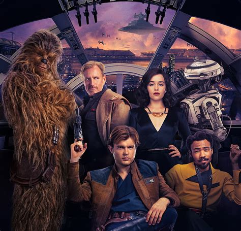 Solo A Star Wars Story Qira Lando Calrissian Han Solo Chewbacca