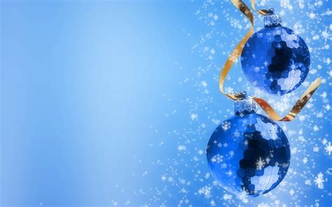 Free Download Christmas Images Blue Christmas Ornaments Hd Wallpaper