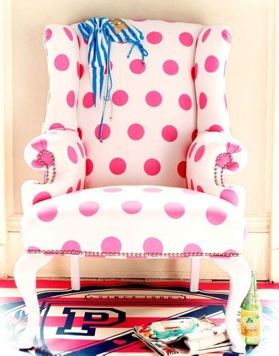 Playful Dots We Have A Similar Chair In Desperate Need Of Recovering I Think Id Go With A