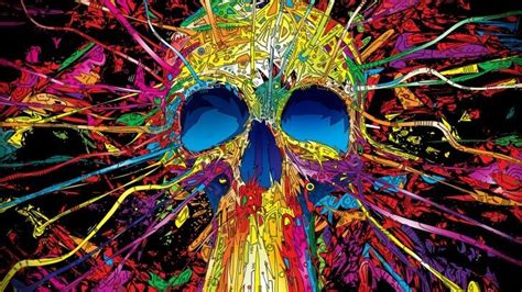 Psychedelic Skull Wallpaper Abstract Hd Wallpapers