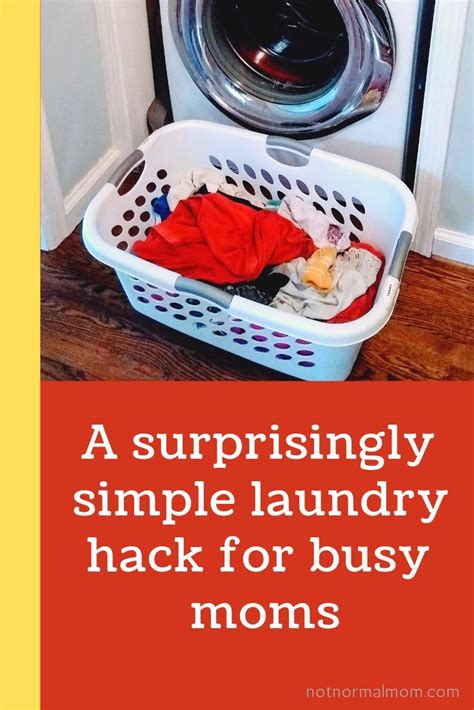 A Surprisingly Simple Laundry Hack For Busy Moms Laundry Hacks Busy