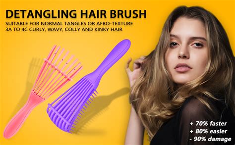 Detangling Brush For All Types Hair Detangler Brush For Curly Hair Afro 3 4abc Detangle Wet And