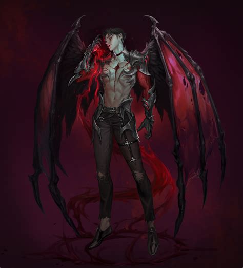 승구 On Twitter In 2020 Fantasy Demon Vampire Art Demon Art